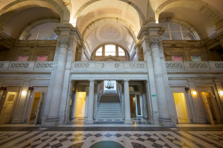 L'intérieur des Thermes Napoléon à Plombières-les-Bains, le 13 janvier 2025 dans les Vosges