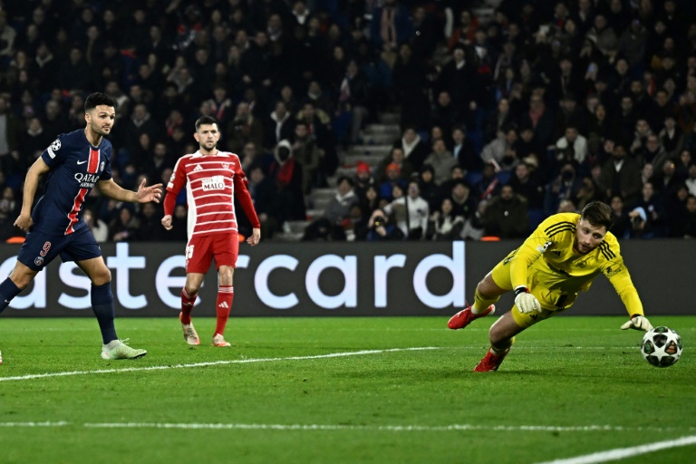 Gonçalo Ramos, buteur contre Brest au Parc des Princes après son entrée en jeu le 19 février 2025