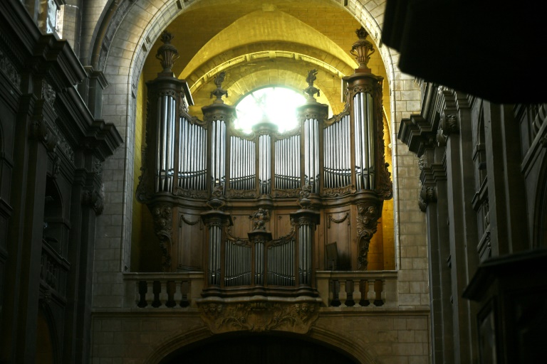 L'orgue de la cathédrale Notre-Dame de Dax, le 18 février 2025 dans les Landes