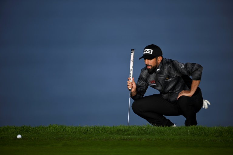 Matthieu Pavon lors du troisième tour du Genesis invitational, le 15 février 2025 sur le parcours de Torrey Pines à La Jolla