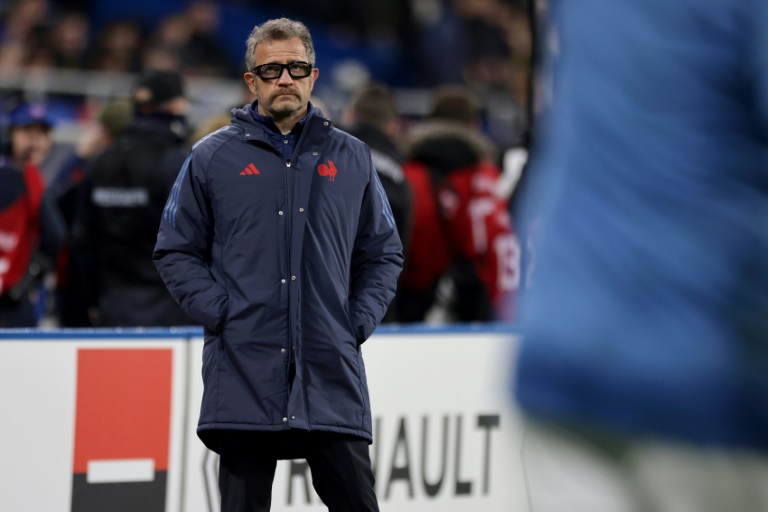 Le sélectionneur du XV de France Fabien Galthié lors du match d'ouverture du Tournoi des six nations contre le pays de Galles, le 31 janvier 2025 au Stade de France à Saint-Denis