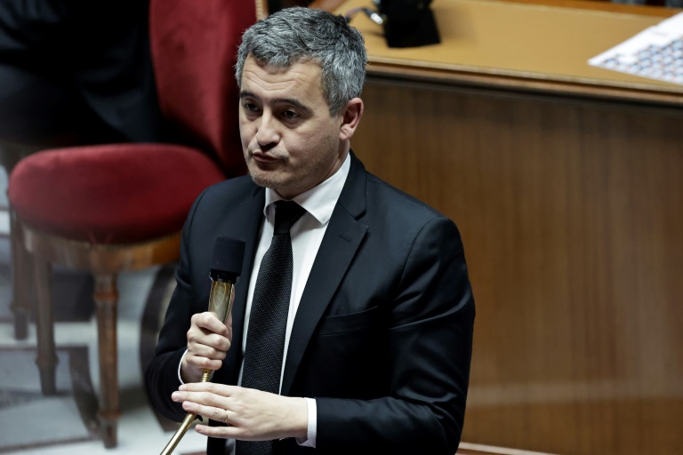 Le ministre de la Justice Gérald Darmanin à l'Assemblée nationale, à Paris, le 29 janvier 2025