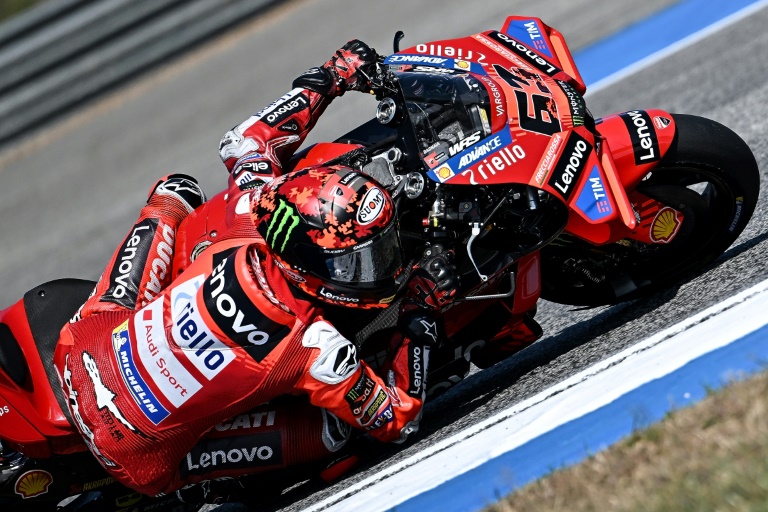 Francesco Bagnaia (Ducati) lors des essais de pré-saison à Buriram en Thaïlande, le 13 février 2025.