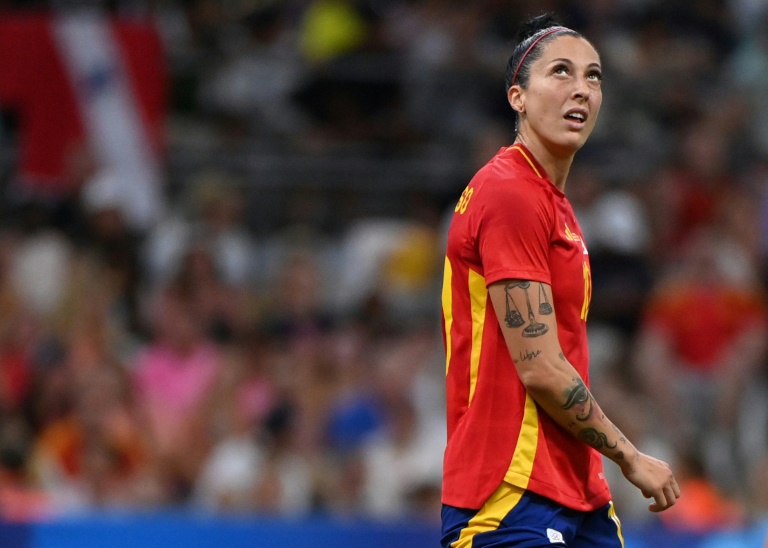 Jennifer Hermoso lors d'un match opposant l'Espagne au Brésil aux JO de Paris, à Marseille, le 6 août 2024