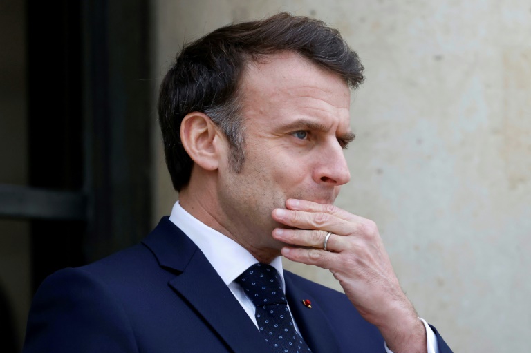 Emmanuel Macron le 19 février 2025, à Paris