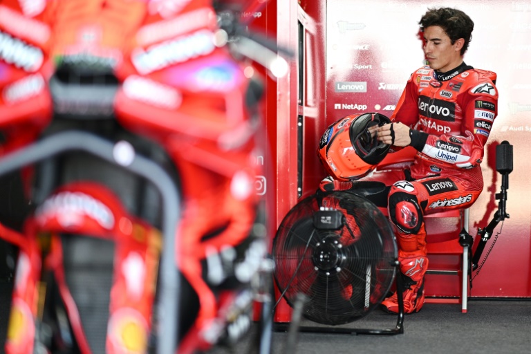 Marc Marquez (Ducati) lors des essais de pré-saison à Buriram en Thaïlande, le 12 février 2025.