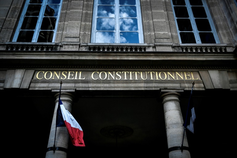 L'entrée du Conseil constitutionnel à Paris, le 23 janvier 2024