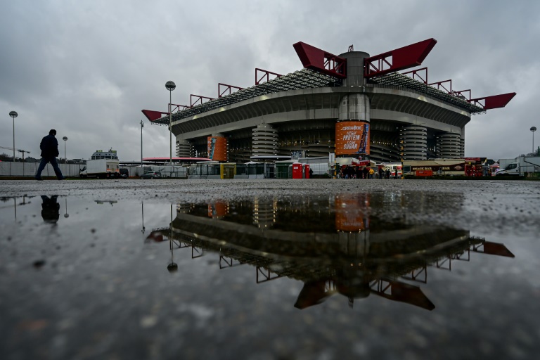 Le stade Giuseppe Meazza, plus connu sous le nom de San Siro, le 26 janvier 2025 à Milan