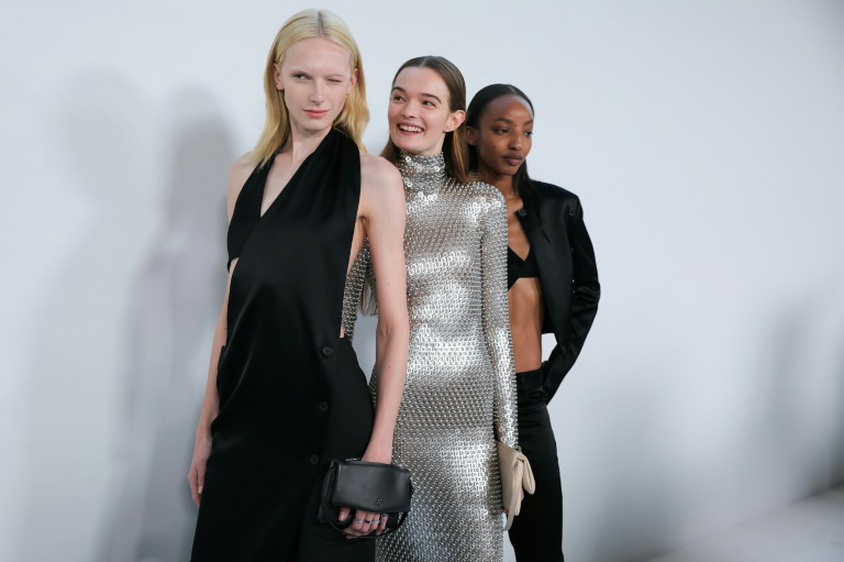 Présentation des créations de Courrèges pour la collection Prêt-à-porter Femme Automne-Hiver 2025/2026 lors de la Fashion Week de Paris, le 5 mars 2025