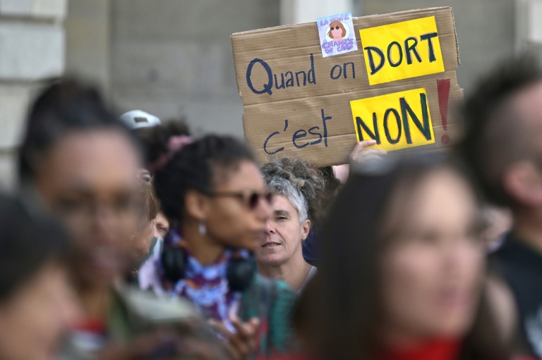 Manifestation en soutien à Gisèle Pelicot, le 14 septembre 2024 à Rennes