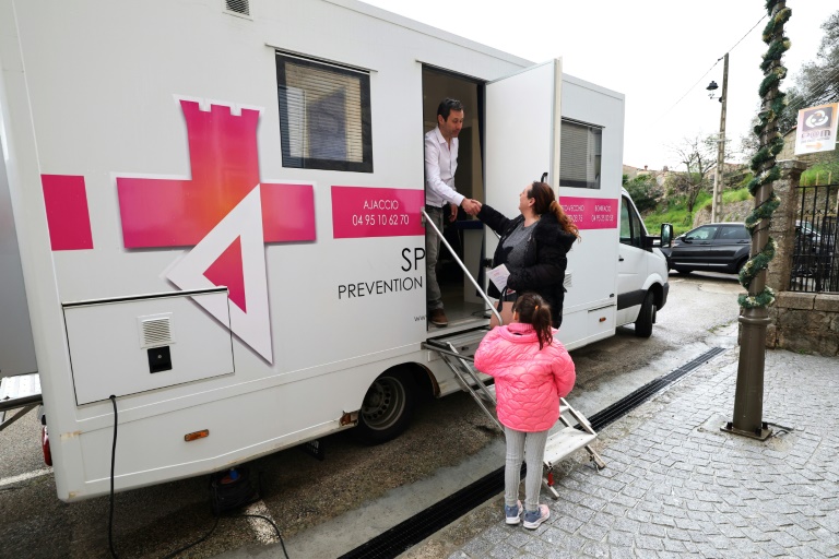 Un Médicobus à Pila-Canale, en Corse-du-Sud, le 11 mars 2025