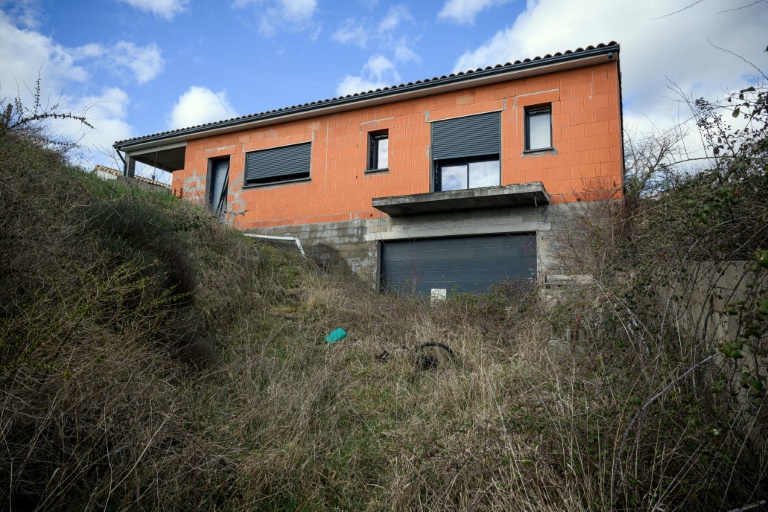 La maison où vivaient Delphine et Cédric Jubillar à Cagnac-les-Mines le 6 mars 2025