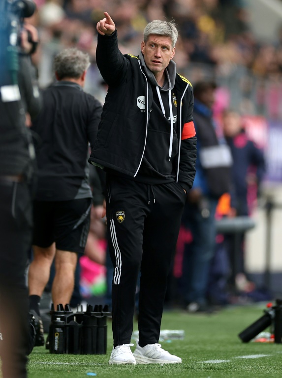 L'entraîneur irlandais de La Rochelle Ronan O'Gara lors du match de Top 14 contre le Stade Francais dans le stade Jean Bouin de Paris le 1er mars 2025