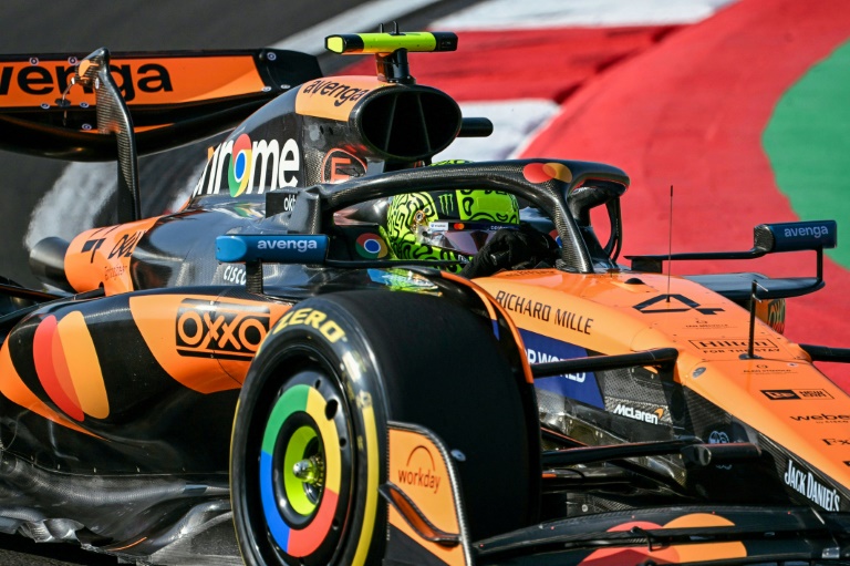 Lando Norris lors des qualifications de la course sprint du Grand Prix de Chine, le 21 mars 2025 à Shanghai