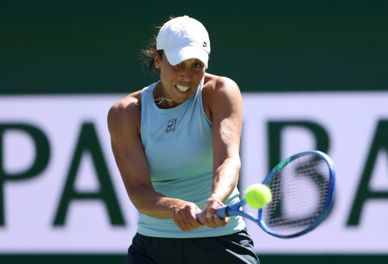 L'Américaine Madison Keys face à la Russe Anastasia Potapova, à Indians Wells, le 8 mars 2025