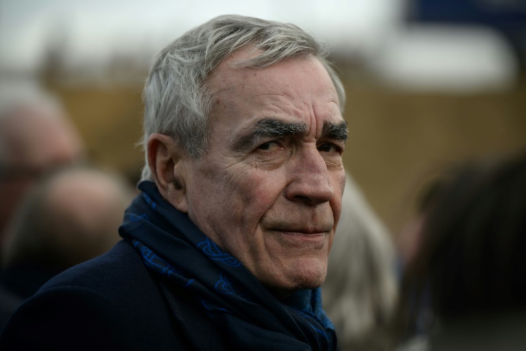 Pierre-Yves Revol, président du groupe pharmaceutique Pierre-Fabre et patron du club de rugby Castres Olympique, lors de la mobilisation pour la reprise du chantier de l'A9, le 8 mars 2025 à Castres