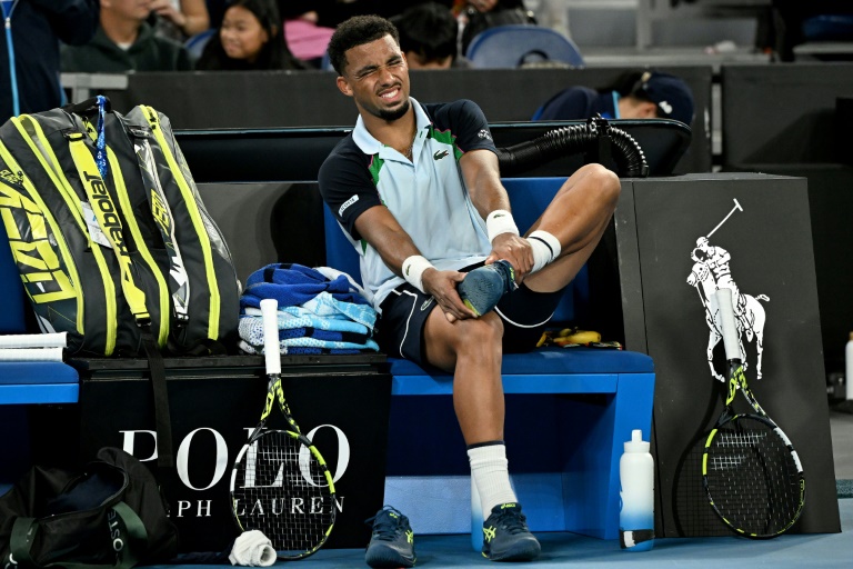 Arthur Fils abandonne à l'Open d'Australie, le 17 janvier 2025 à Melbourne