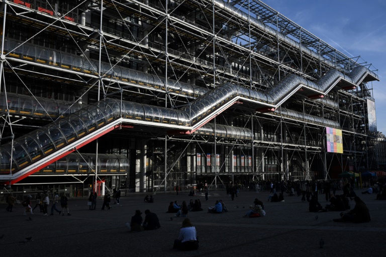 Le Centre national d'art et de culture Georges-Pompidou (Centre Pompidou) à Paris, le 8 mars 2025