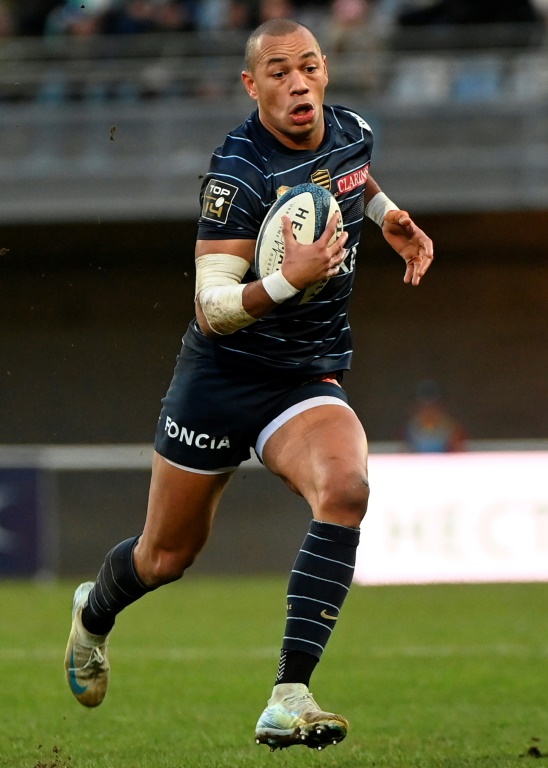 Le joueur de rugby français Gaël Fickou lors du match du championnat Top 14 entre Montpellier et le Racing 92 au stade GGL à Montpellier le 21 décembre 2024.