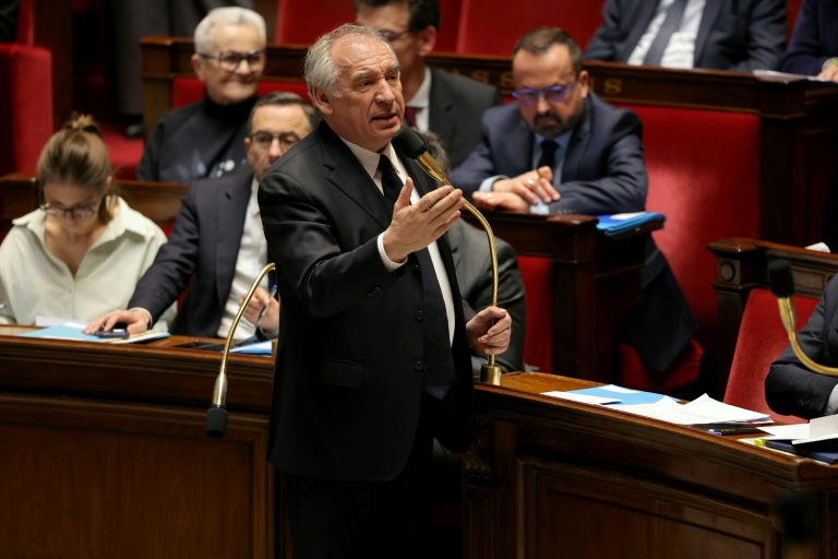 Le Premier ministre Francois Bayrou, à la séance de questions à l'Assemblée nationale, le 18 mars 2025 à Paris