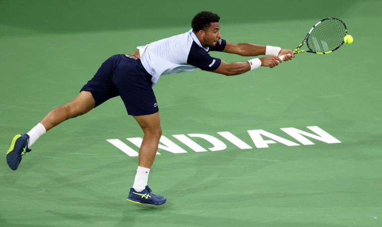 Arthur Fils lors de son 8e de finale à Indian Wells contre l'Américain Marcos Giron, le 11 mars 2025