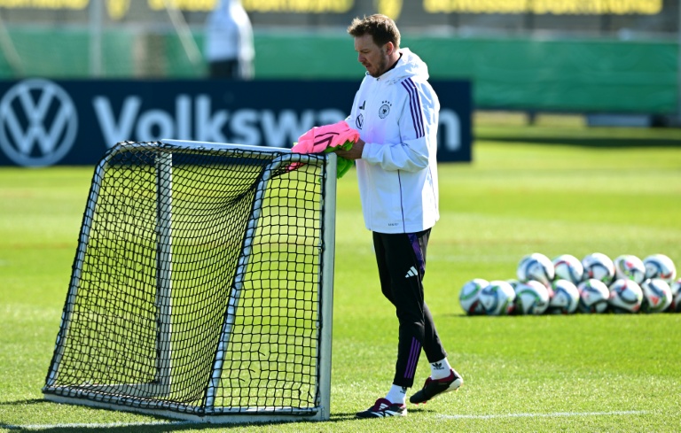 Le sélectionneur de l'Allemagne Julian Nagelsmann durant un entraînement le 18 mars 2025 à Dortmund