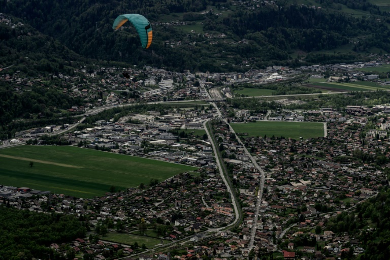 la vallée de l'Arve, l'une des plus polluées de France, à Passy, le 24 avril 2025